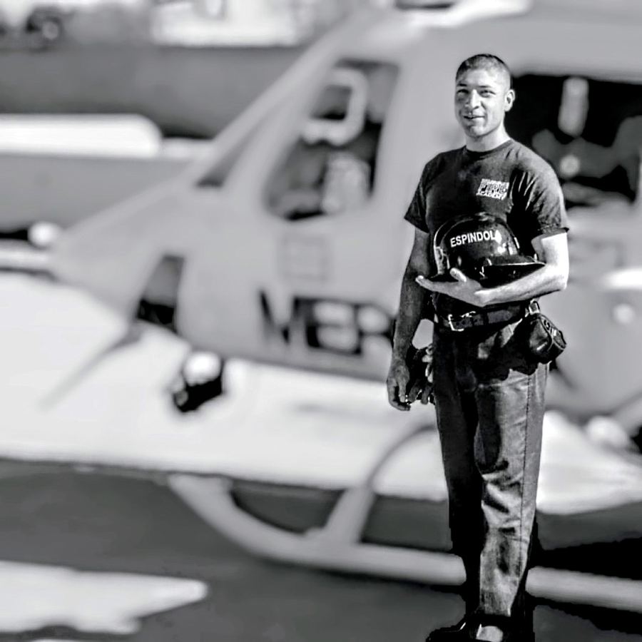 Mario Espindola at the Santa Ana Fire Academy